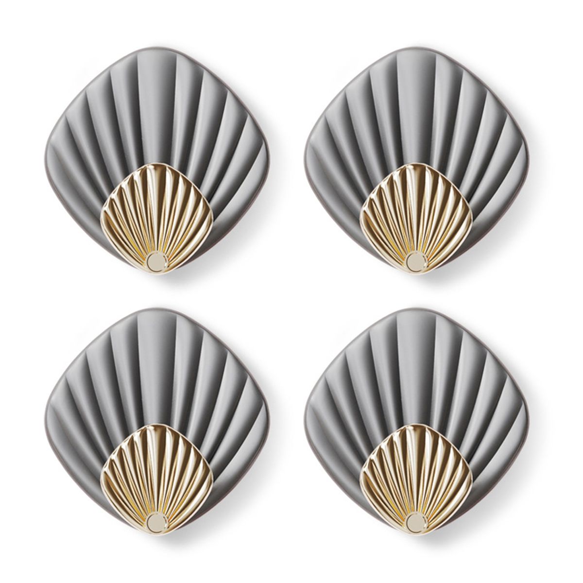 4PcsSet Coat Hook Coastal Home Decor Holder Wall Hooks Grey