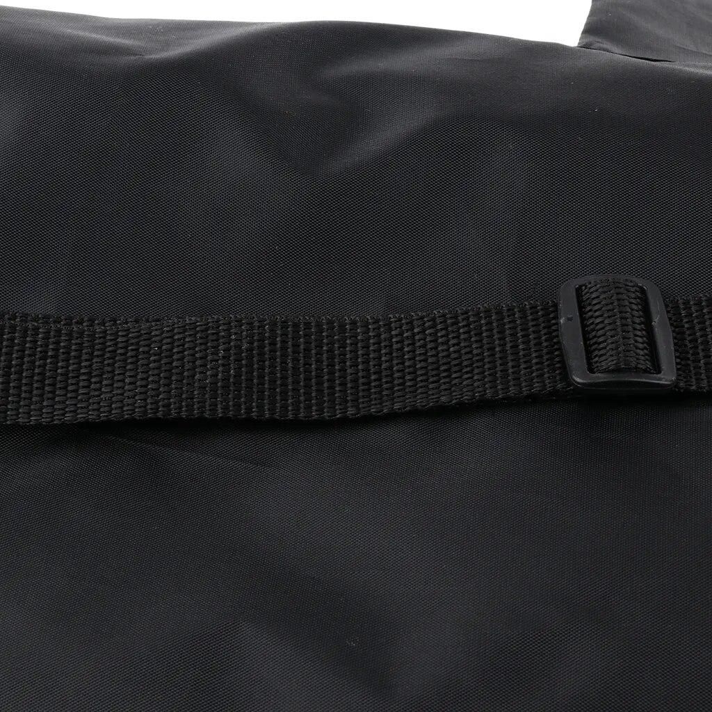 Dustproof Waterproof Drawstring Sack Bag with Side Pockets & Strap for Storing Folding Camping Mat Yoga Mat Picnic Mat