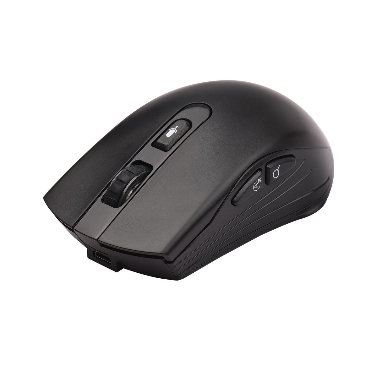 DOSMONO 2.4G Wireless Smart Voice Mouse Translator 6 Buttons for Laptop PC Computer Support Windows Mac System Typing Speech Translation Voice Command Search with USB Receiver for Comercial Business Office Supplies