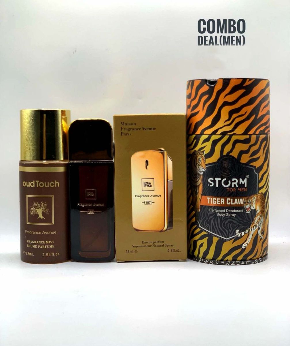 Seductive & Musky Mint In Fragrance Avenue/Oud Touch Body Mist/Storm Men Tiger Claw Body Spray