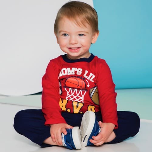 Baby Boys' Long Sleeve T-Shirts & Joggers - 3 Pieces