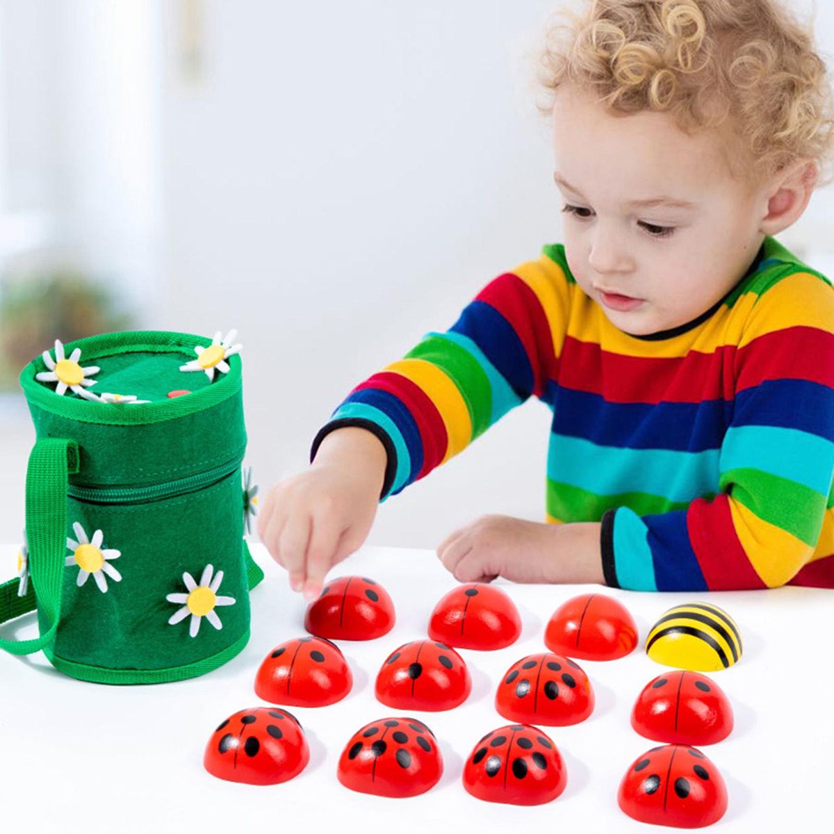 1 Set Learning Game Toy Wood Invertebrate Math Toy