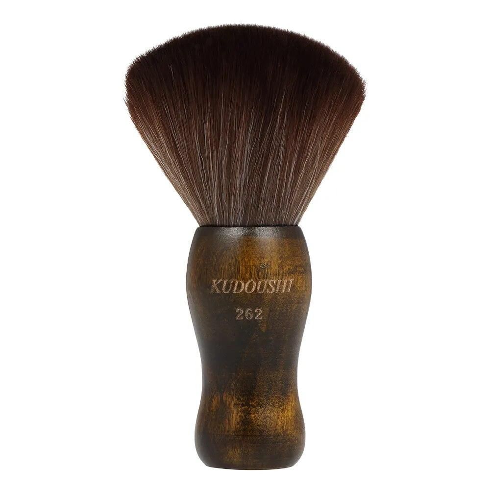 Hair Cutting Neck Duster Brush Professional Barber Natural Fiber Wooden Handle Cutting Kits Salon Hair Removal Hairbrushh