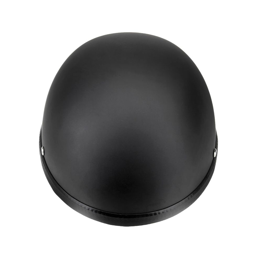 Motorcycle Half Open Face Helmet Matt Black Protection Shell