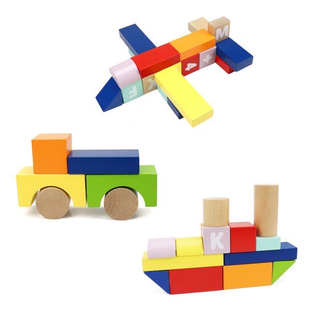 Count And Spell Block Set, 50-Pieces