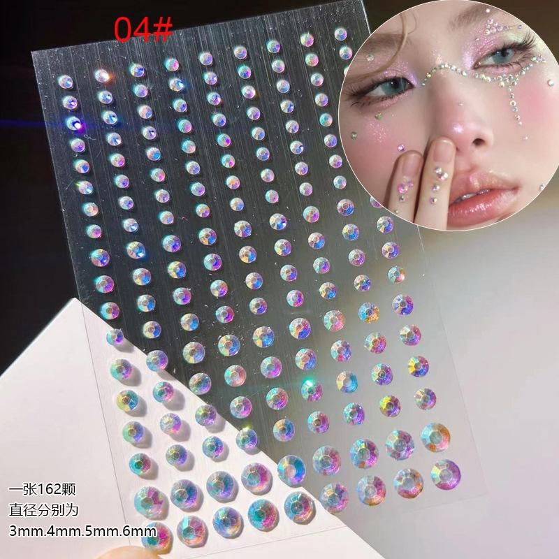 Shiny Diamond in the Debris Face Light Diamond Eye Makeup Decorative Sticker