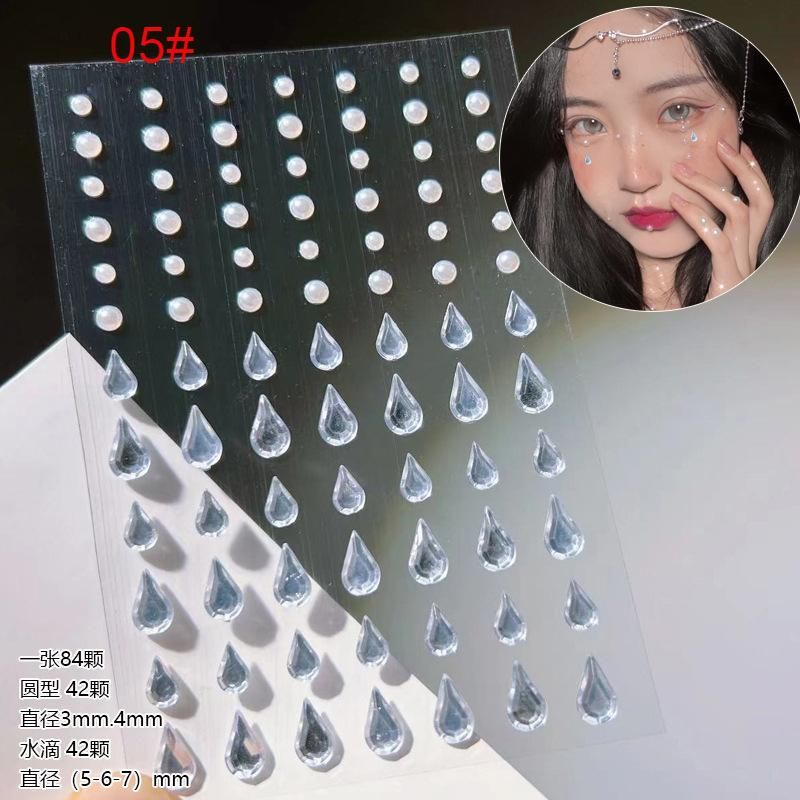 Shiny Diamond in the Debris Face Light Diamond Eye Makeup Decorative Sticker
