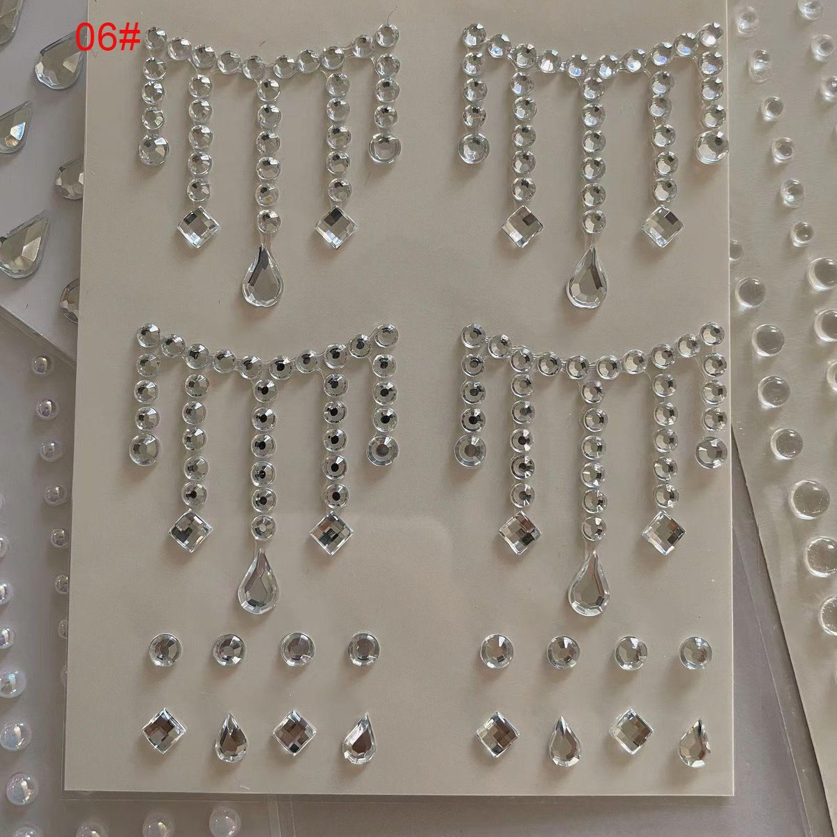 Shiny Diamond in the Debris Face Light Diamond Eye Makeup Decorative Sticker