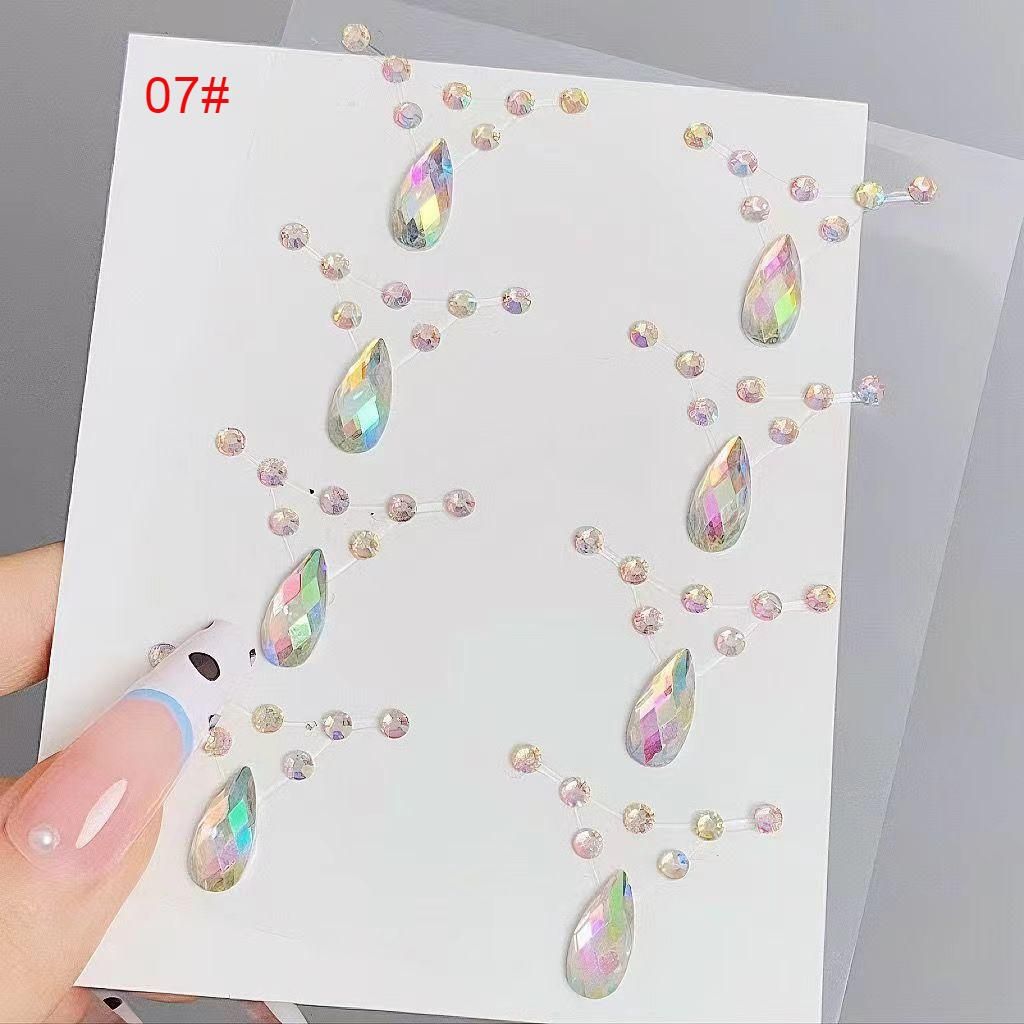 Shiny Diamond in the Debris Face Light Diamond Eye Makeup Decorative Sticker