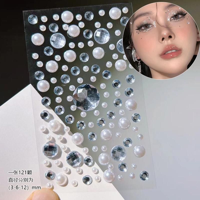 Shiny Diamond in the Debris Face Light Diamond Eye Makeup Decorative Sticker