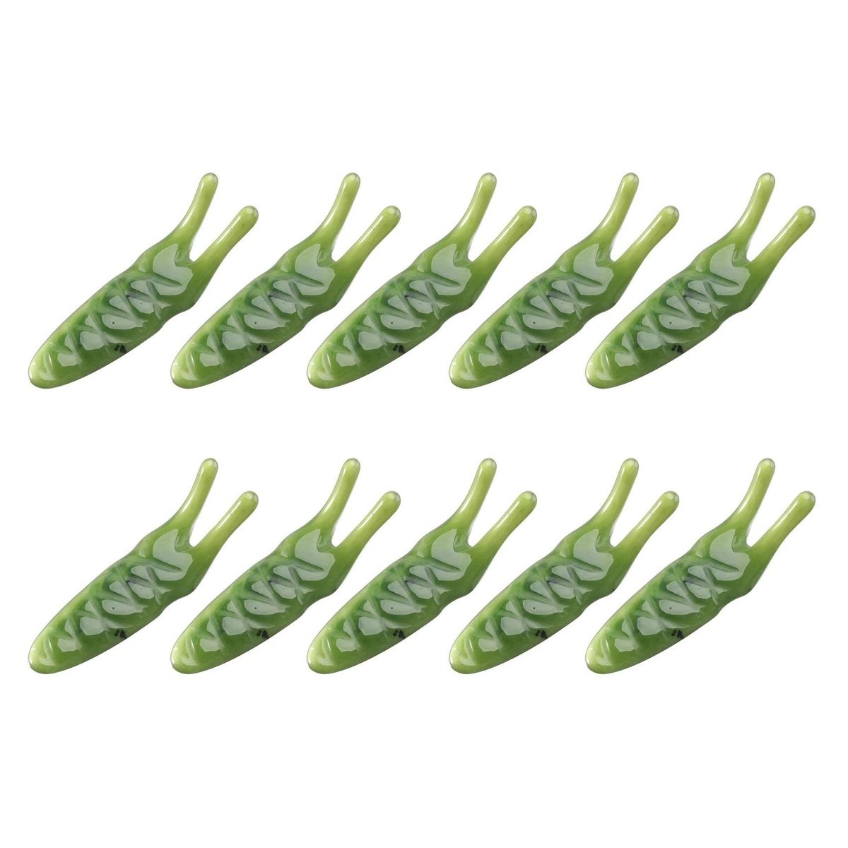 10Pcs Beautiful Massage Guasha Scraping Body Scraper Face Massager Gua Sha Eye Nose Y Face Board SPA Tool Dark Green