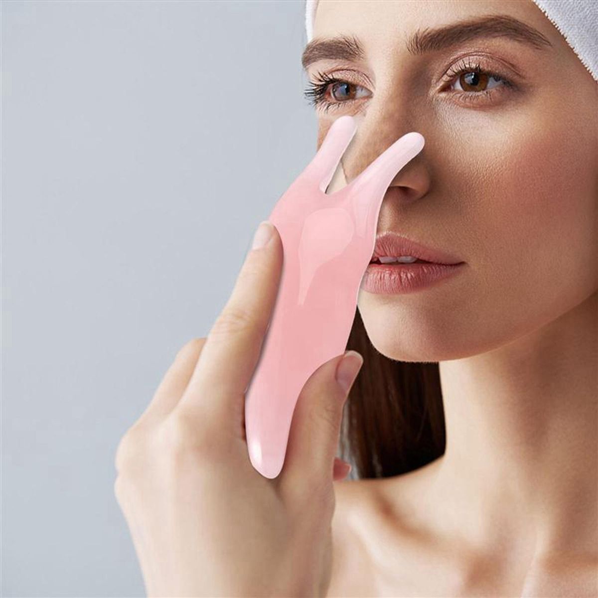 10Pcs Beautiful Massage Guasha Scraping Body Scraper Face Massager Gua Sha Eye Nose Y Face Board SPA Tool Dark Green