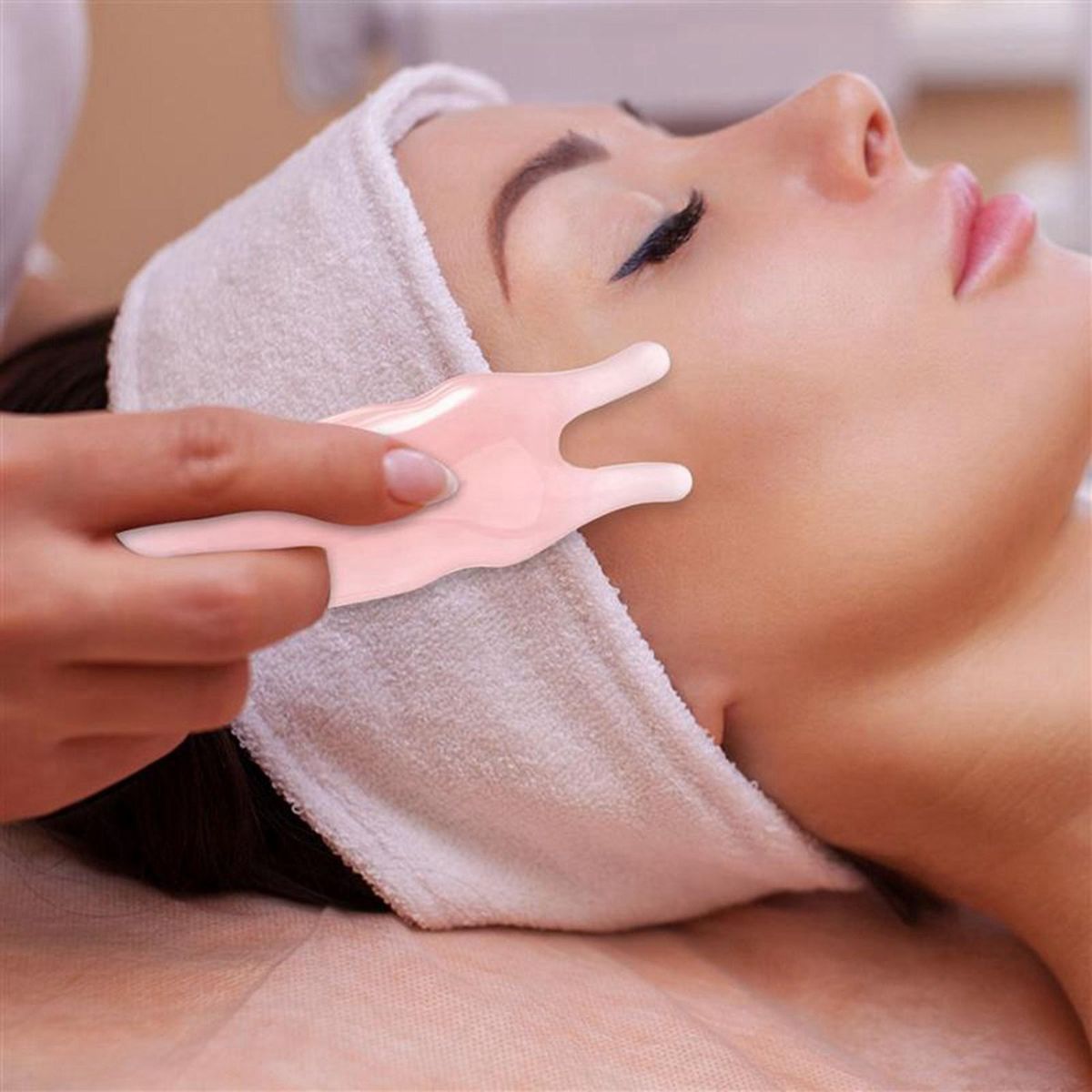 10Pcs Beautiful Massage Guasha Scraping Body Scraper Face Massager Gua Sha Eye Nose Y Face Board SPA Tool Dark Green