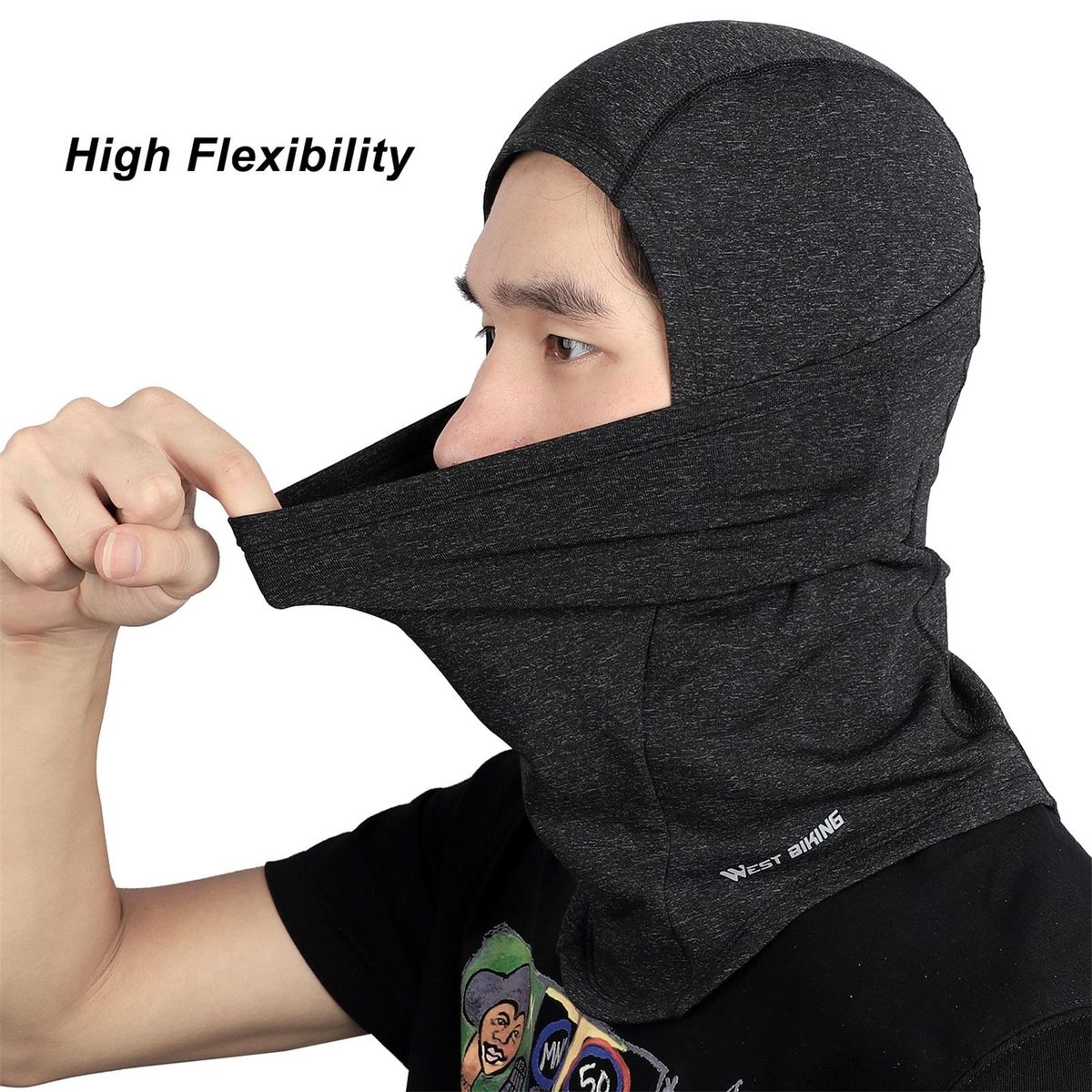 Thermal Face Mask Wind-proof Cycling Neck Warmer Motorcycle Under Helmet Lining Mask Caps Ultimate Thermal Retention Hat  for Running Cycling Skiing & Winter Sports
