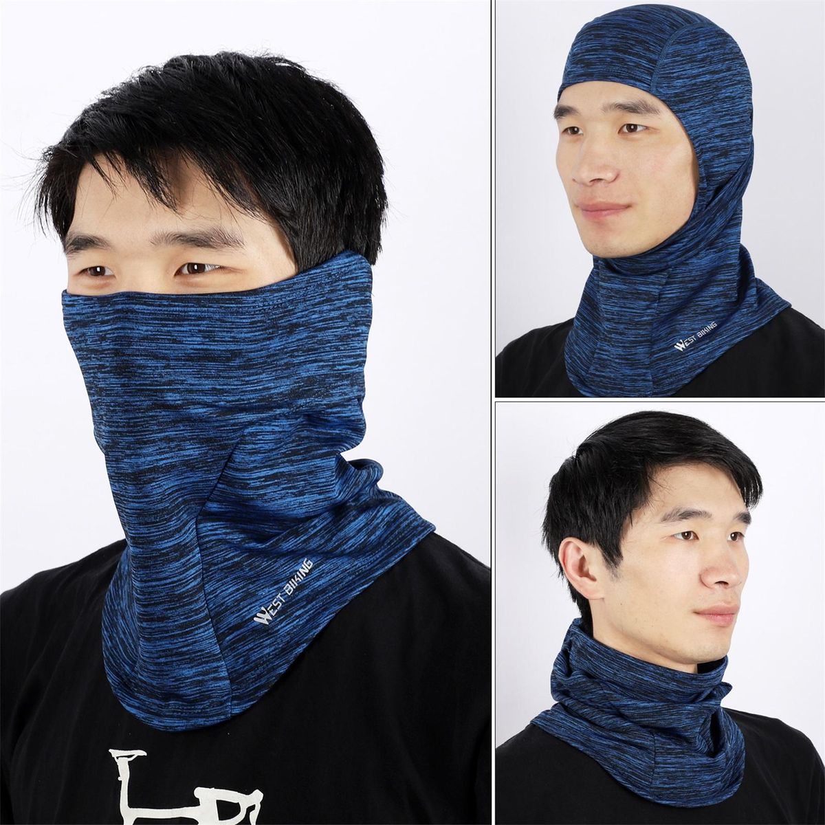Thermal Face Mask Wind-proof Cycling Neck Warmer Motorcycle Under Helmet Lining Mask Caps Ultimate Thermal Retention Hat  for Running Cycling Skiing & Winter Sports