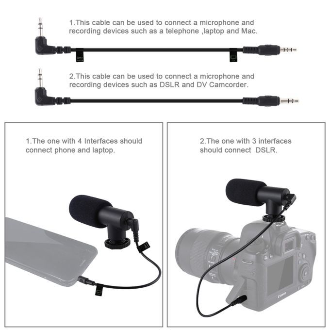 4 In 1 Vlogging Live Broadcast LED Selfie Light Smartphone Video Rig Kits With Microphone + Tripod Mount + Cold Shoe Tripod Head
