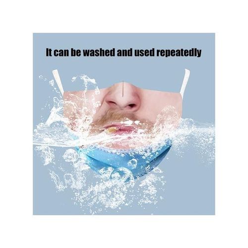 3D Breathable And Dustproof Funny Washable Mask 8 Piece