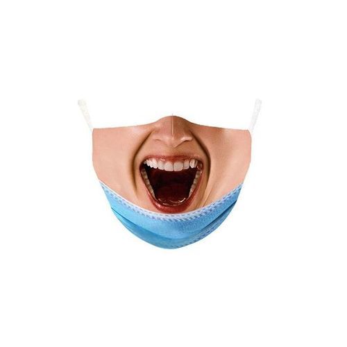 3D Breathable And Dustproof Funny Washable Mask 8 Piece