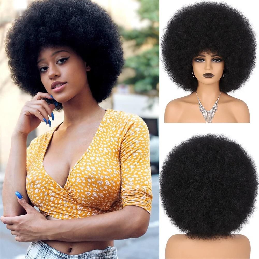 Women 70's Afro Hair Huge Blonde Jumbo Disco Costume Hair Costumes Accessories Disco Outfit Black