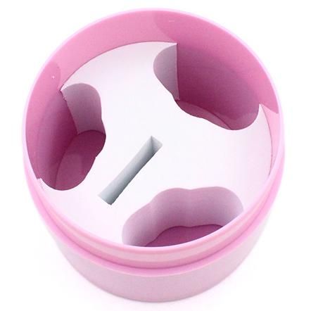 Eyelash Glue Storage Tank Eyelashes Extension Glue Adhesive Stand Jar Activated Sealed Box 4 Cells Container Black