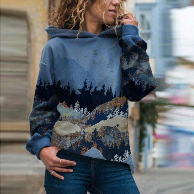 Women's Sweater Sweaters Large Size Women Jersey With Print