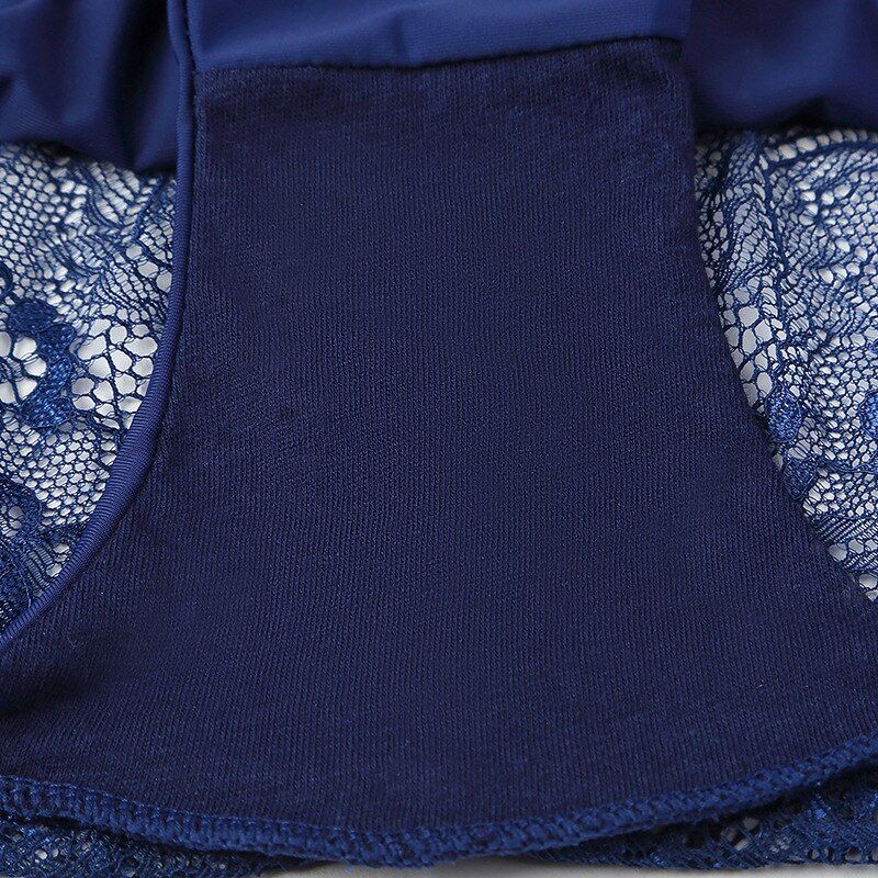3pcs/lot  Y Women Panties Set Lace Briefs Ice Silk Seam