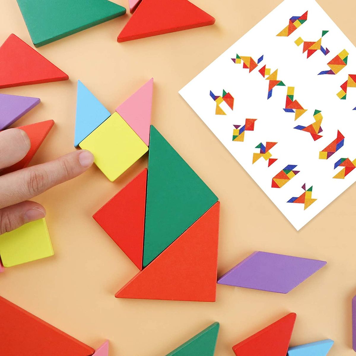 Montessori Wooden Jigsaw Tangram