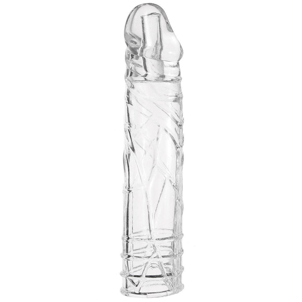 Adult Ring Extender Enlarger Sleeve Condom Erection Impotence Aid Lengthened Dragon Root Cover