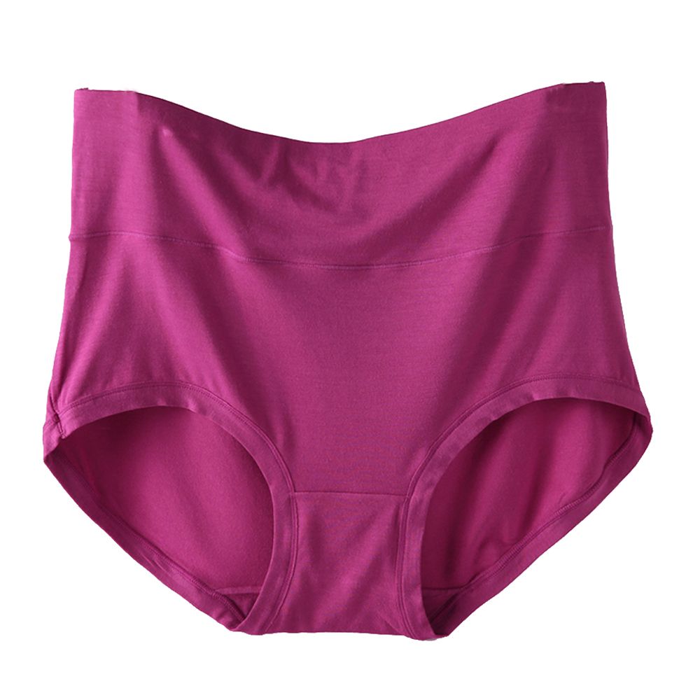 (Pink)Amazing Fashion New Arrival Women's Plus Size Modal Panties Full Coverage Briefs Underwears SAB