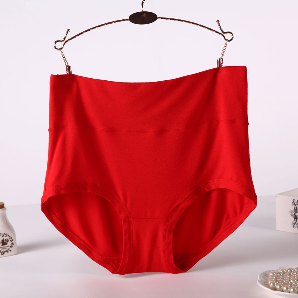 (Pink)Amazing Fashion New Arrival Women's Plus Size Modal Panties Full Coverage Briefs Underwears SAB