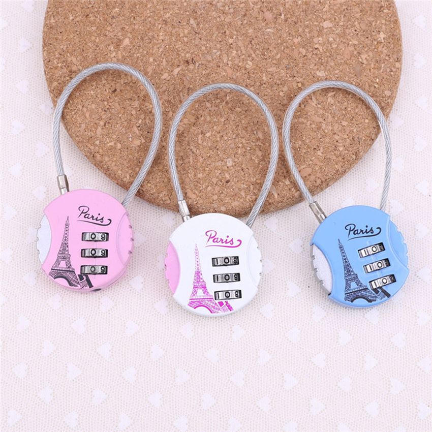 3 Dial Digit Combination Mini Padlock Travel Luggage