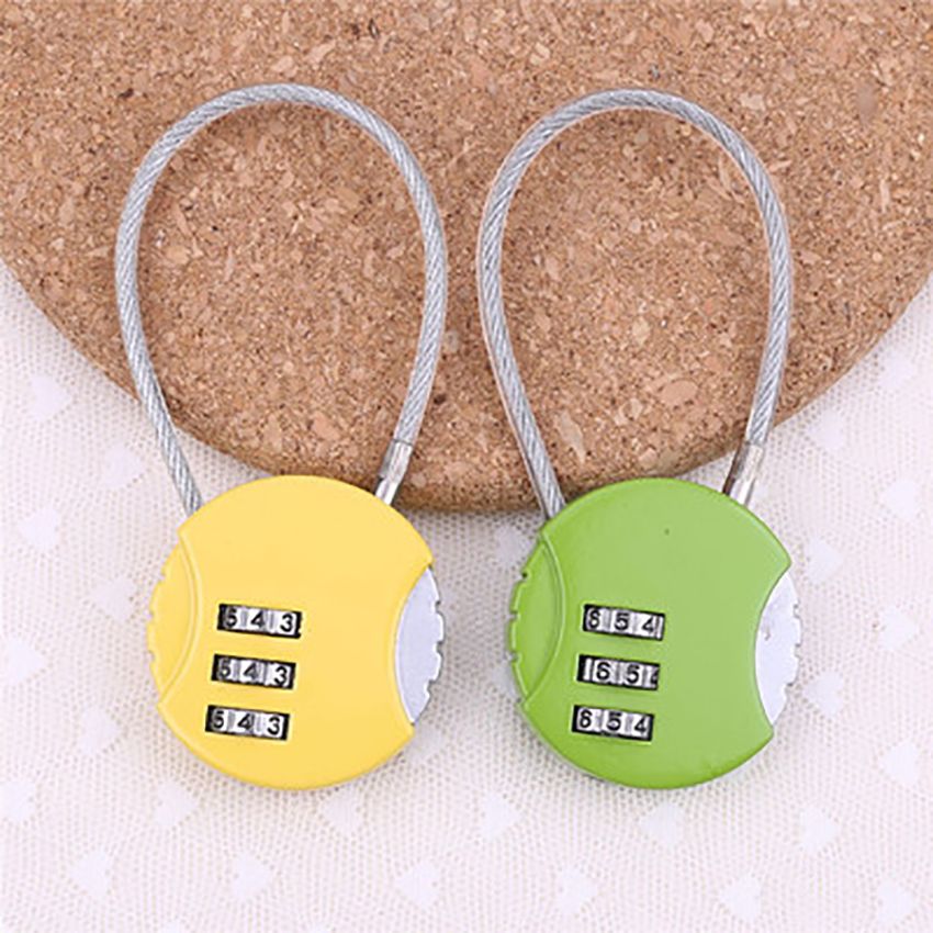 3 Dial Digit Combination Mini Padlock Travel Luggage