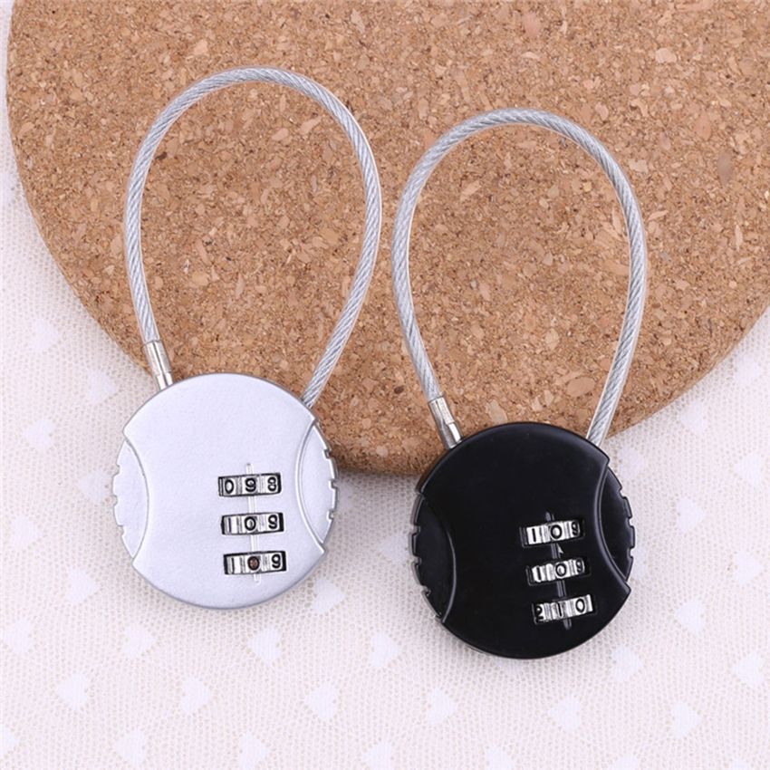 3 Dial Digit Combination Mini Padlock Travel Luggage