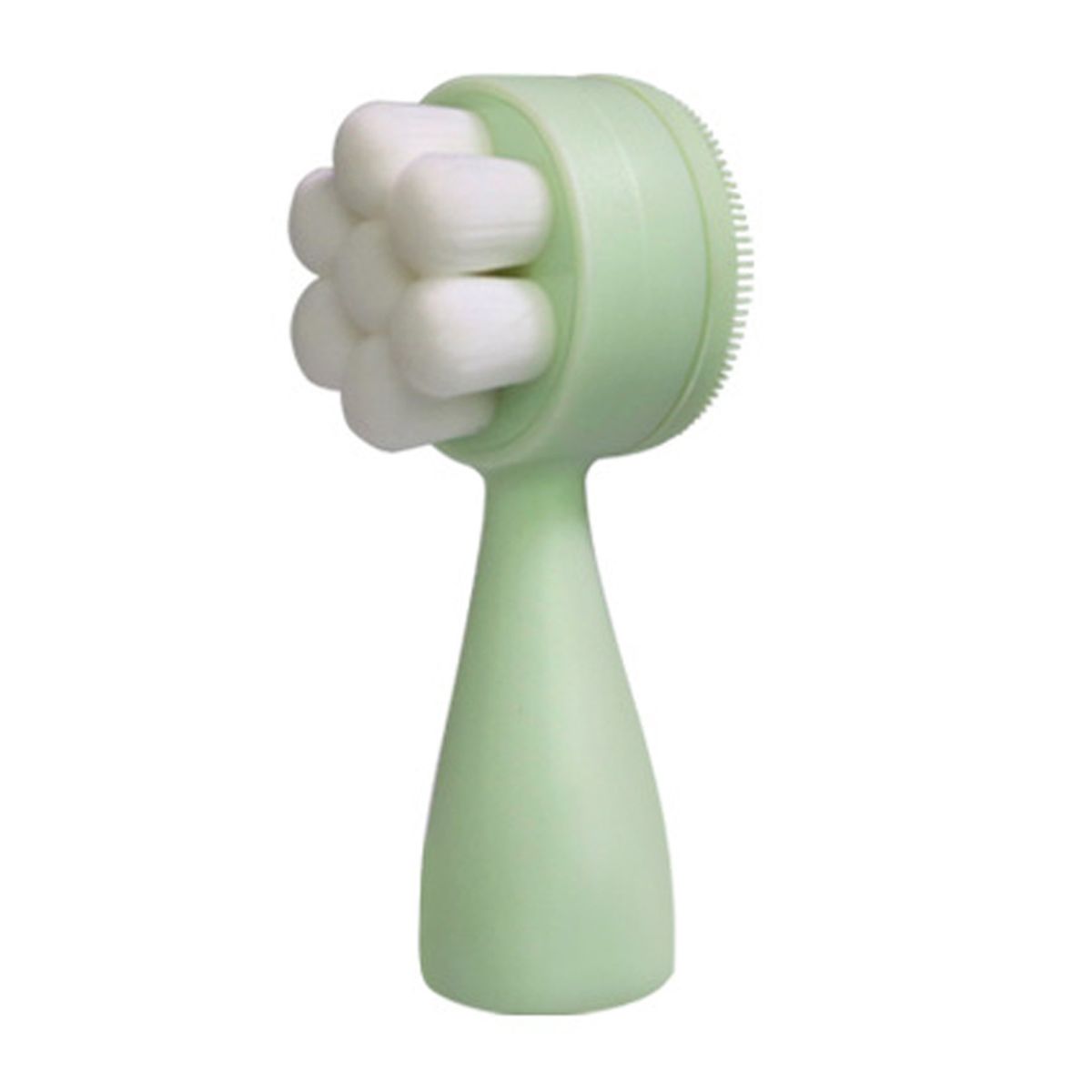 Cleansing Brush Chubby Plum Blossom Face Brush Green