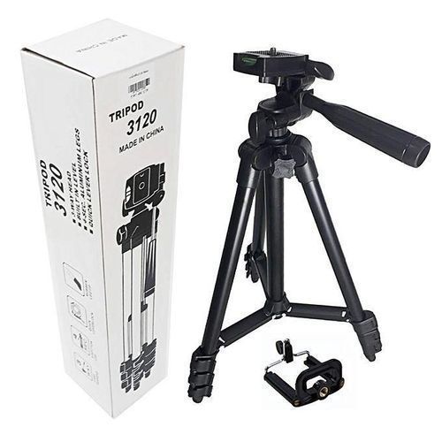 Stylish Camera-Tripod 3120A With Mobile Clip Holder