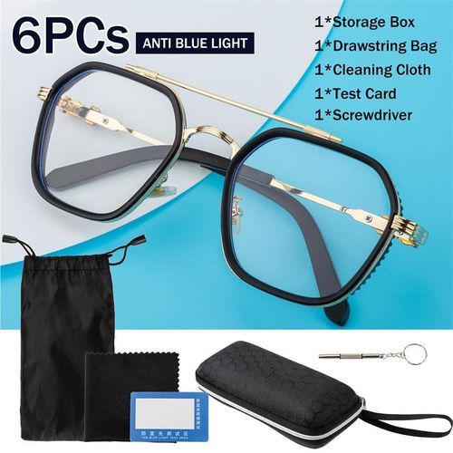 Anti-blue Light Glasses Metal Frame Fashion Retro Unisex