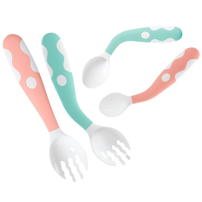 Baby Training Spoons Forks 1 Sets,Toddler Feeding
