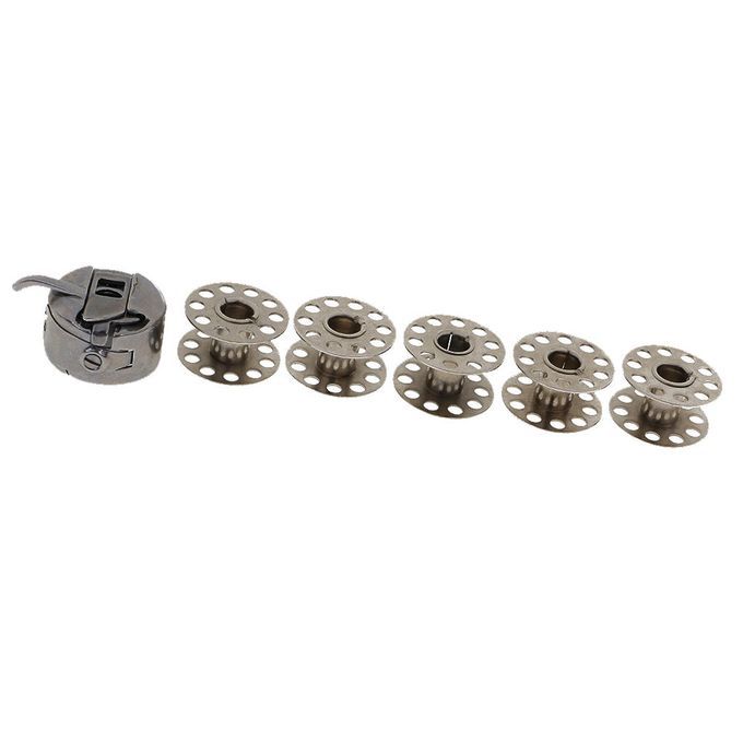 Industrial Sewing Machine Bobbin Case And 5pcs Bobbins Sewing