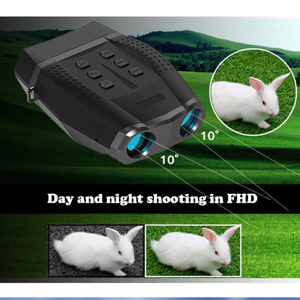 NV5100 IR Night Vision Binocular Camera 4K 1080P HD 4X Zoom 600M Full Dark Telescope Hunting Video