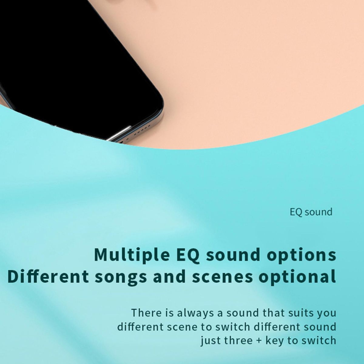 Wireless Neckband Headset Lighting In-Ear Support TF Card For Black