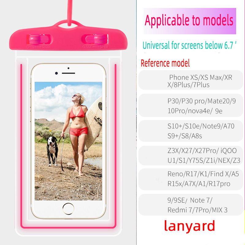Waterproof Phone Pouch - Universal Case For All Smartphones.