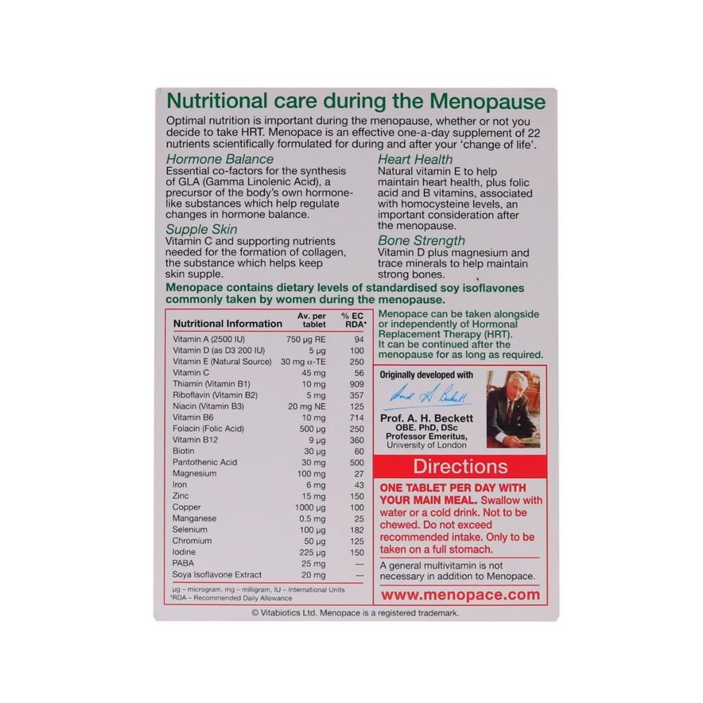 Menopace - For During And After Menopause X 30 Capsules
