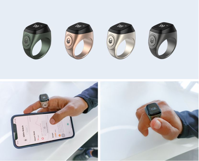 Umeox Factory Stock Smart Ring,islamic Tasbeeh,digital Clock,muslim Gift