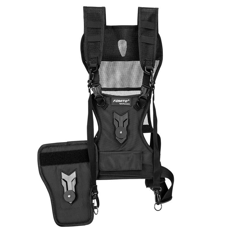 Carrier II Multi Dual 2 Camera Carrying Chest Harness System Vest Quick S With Side Holster For Canon Nikon Sony PenDSLR