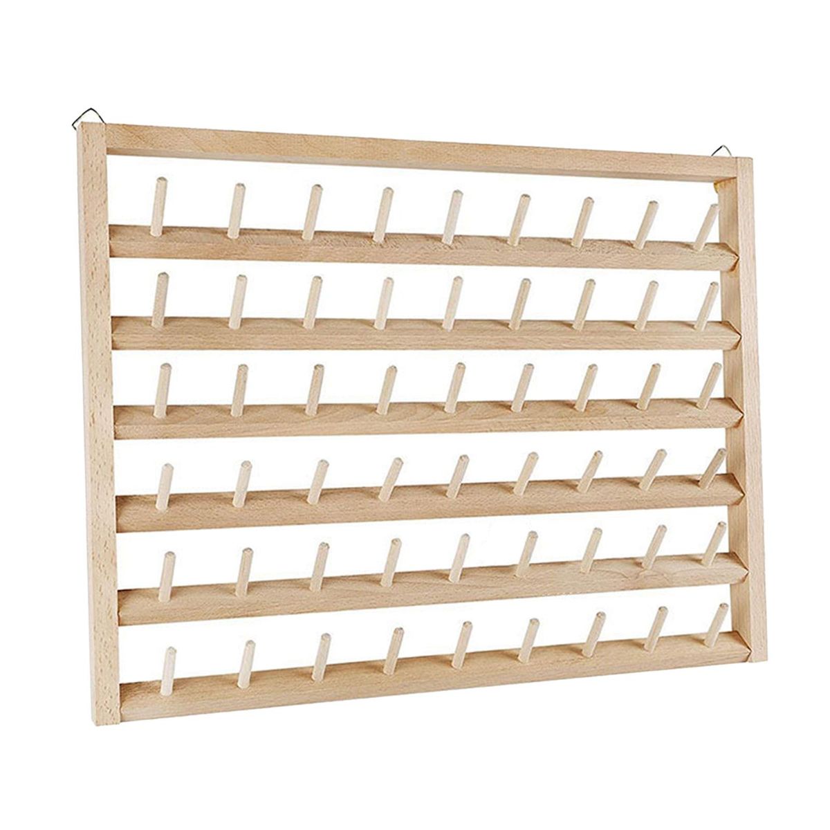Wall Mount Hanging 54 Thread Holder Multi-Spool Sewing Thread