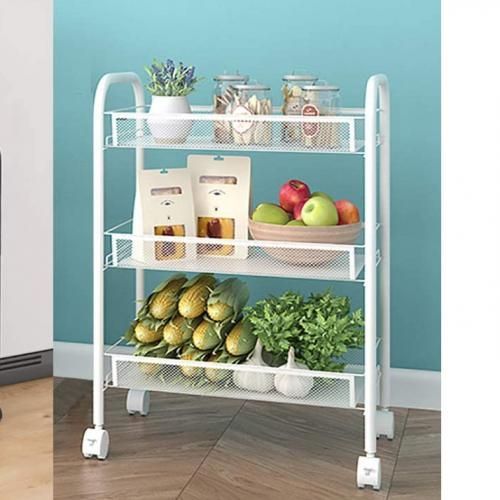 3 TIERS STEEL TROLLEY/STORAGE RACK