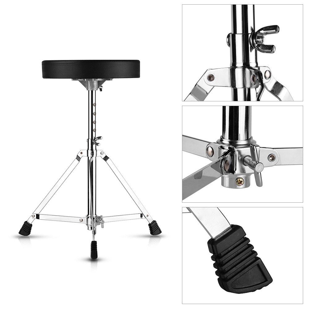 Universal Drum Throne Round Padded Drum Seat Stool