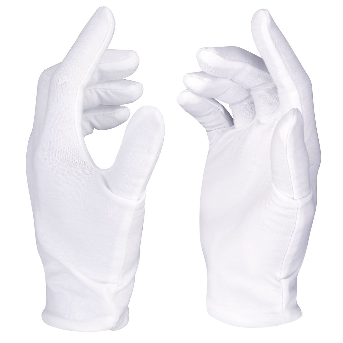 Neewer 12 Pairs (24 Gloves) 100% Cotton Lisle White Inspection Work Gloves For Coin, Jewelry, Silver, Or Photo Inspection