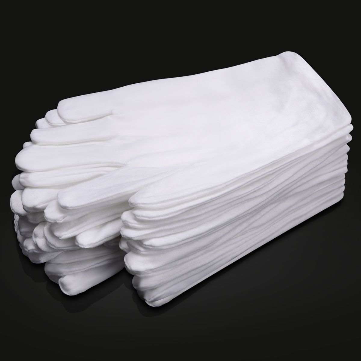 Neewer 12 Pairs (24 Gloves) 100% Cotton Lisle White Inspection Work Gloves For Coin, Jewelry, Silver, Or Photo Inspection