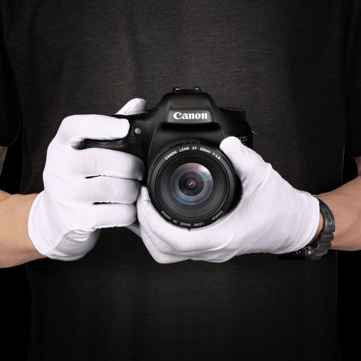 Neewer 12 Pairs (24 Gloves) 100% Cotton Lisle White Inspection Work Gloves For Coin, Jewelry, Silver, Or Photo Inspection